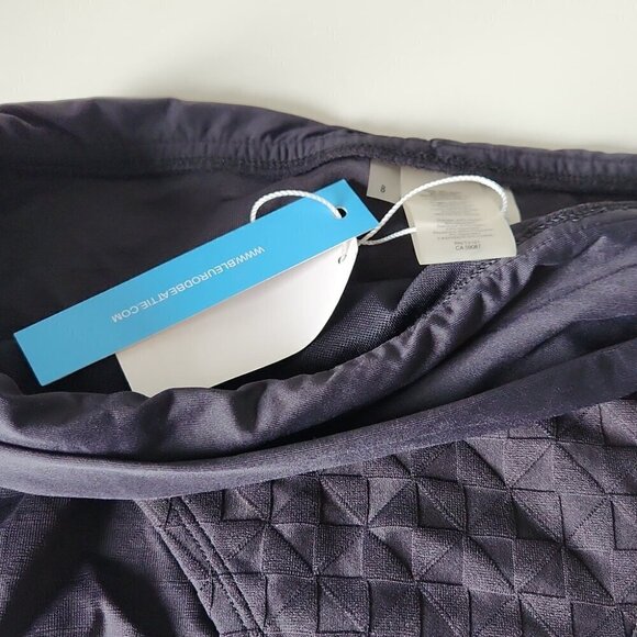 NWT BLEU ROD BEATTIE | Hipster Bikini Bottom black sz 8 - Picture 3 of 5